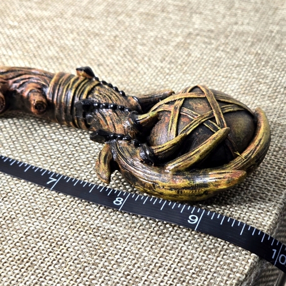 🆕️♡♡ A Gothic Universe Witch's Wand | Brown Hand Painted Acrylic 9½" - Picture 6 of 9